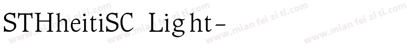 STHheitiSC Light字体转换